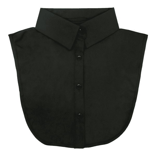 Hovedbilde Skjortekrage m/perleknapper svart