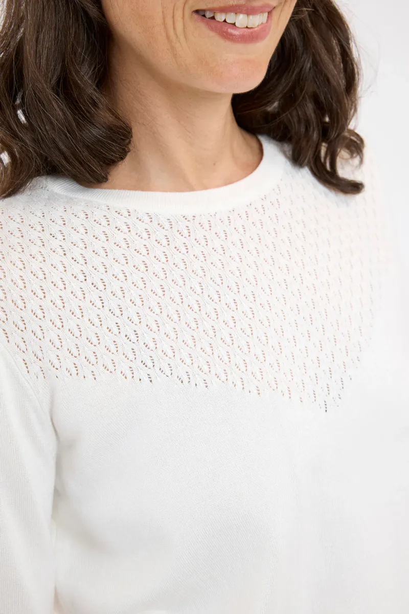 Helga genser offwhite