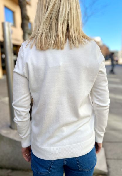 Hovedbilde Amalie klassisk cardigan kremhvit