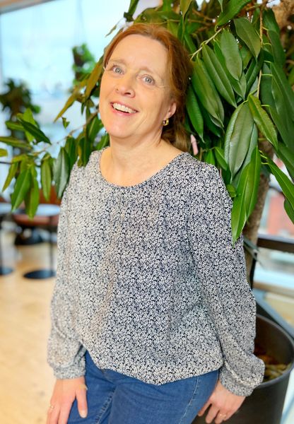 Hovedbilde Irene bluse ditsy flower blue