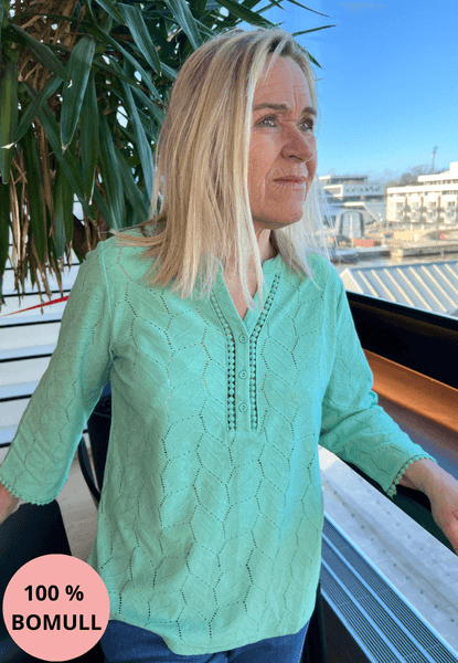 Hovedbilde Lisen bomullstopp mintgrønn