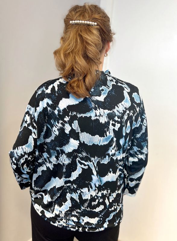 Kjersti bluse-topp skyblå
