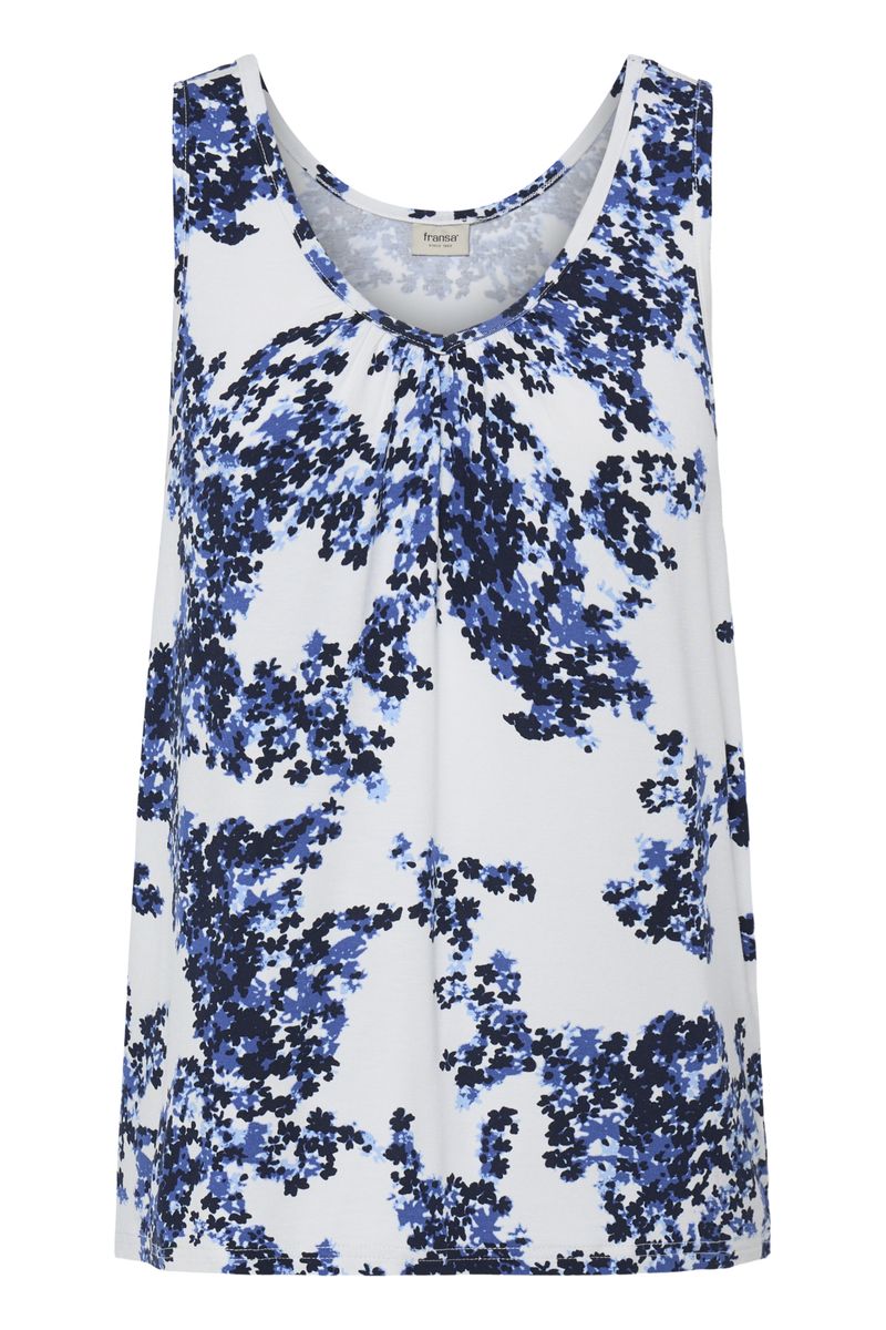 Itene singlet blå blomst