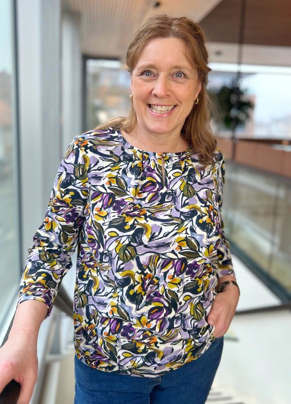 Sandra topp lilla blomster