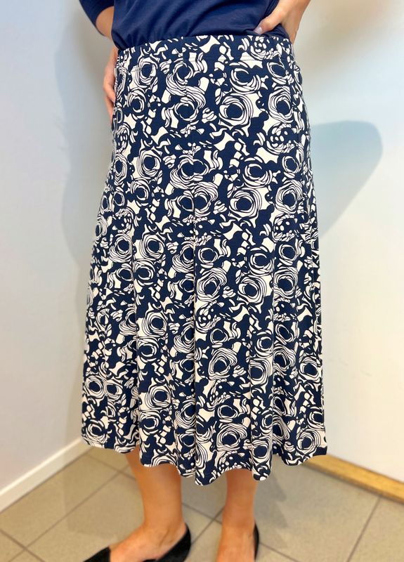 Susanne skjørt blå blomst