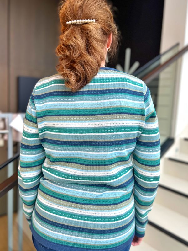 Lena genser Malakitt stripe