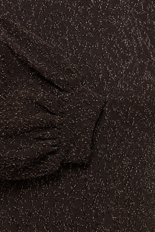 Katti blusetopp brun glitter