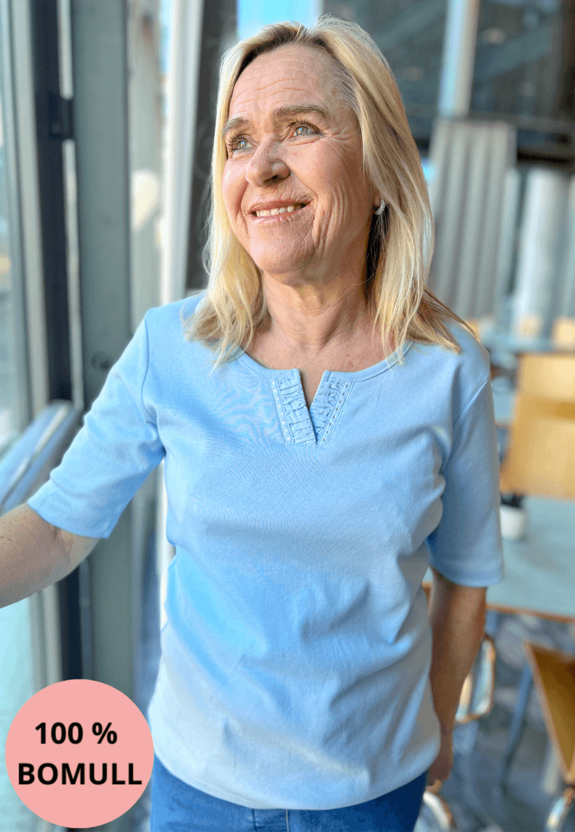 Inger t-shirt lys blå