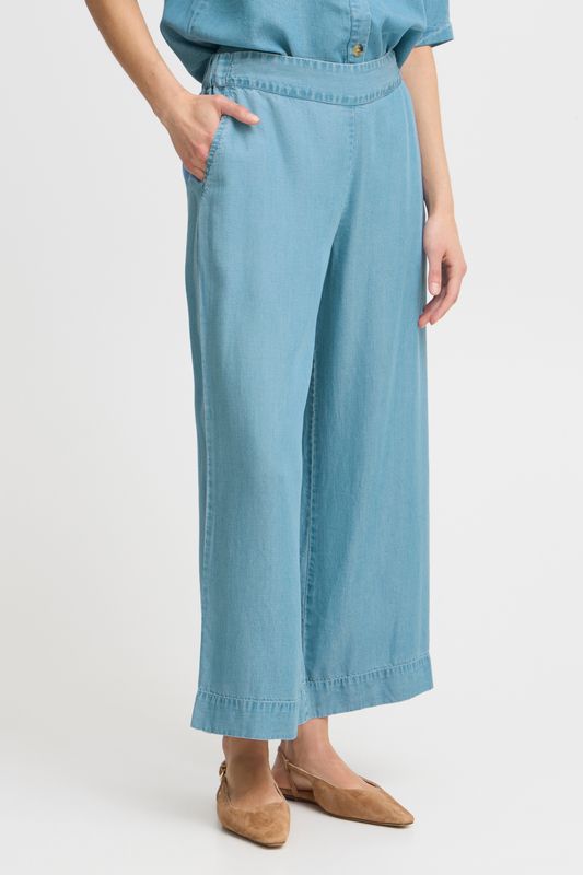 Evelyn culotte lys denim