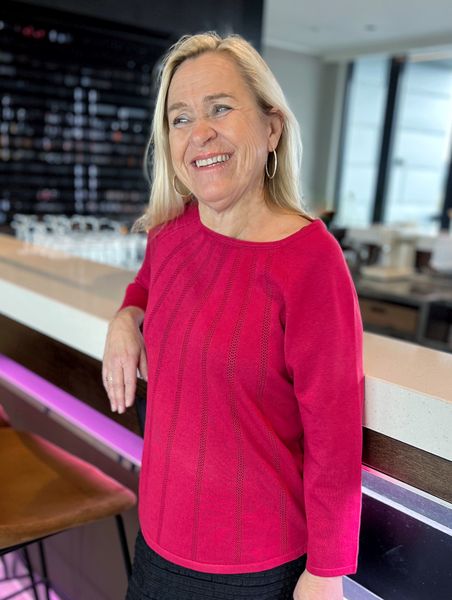 Hovedbilde Nelly genser Raspberry