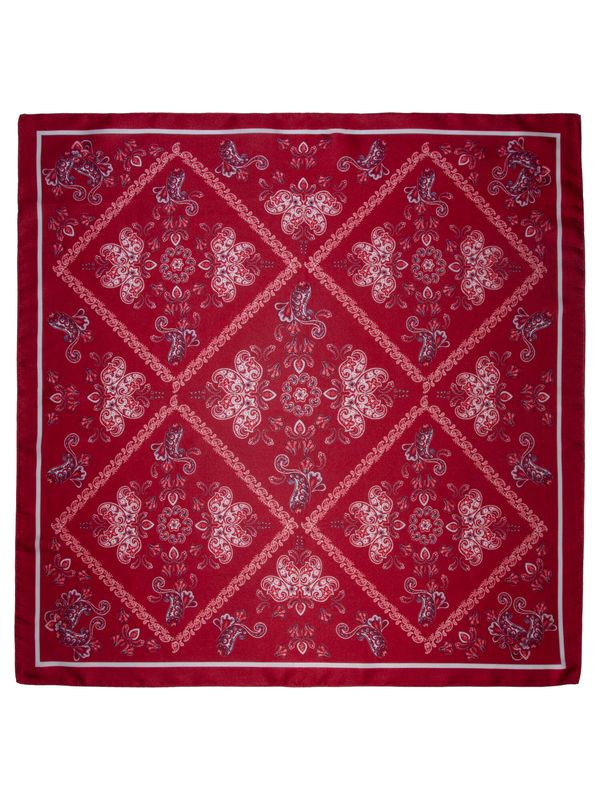 Skjerf multi paisley vinrød