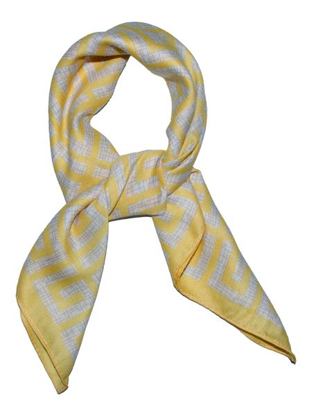 Hovedbilde Skjerf mønster gult