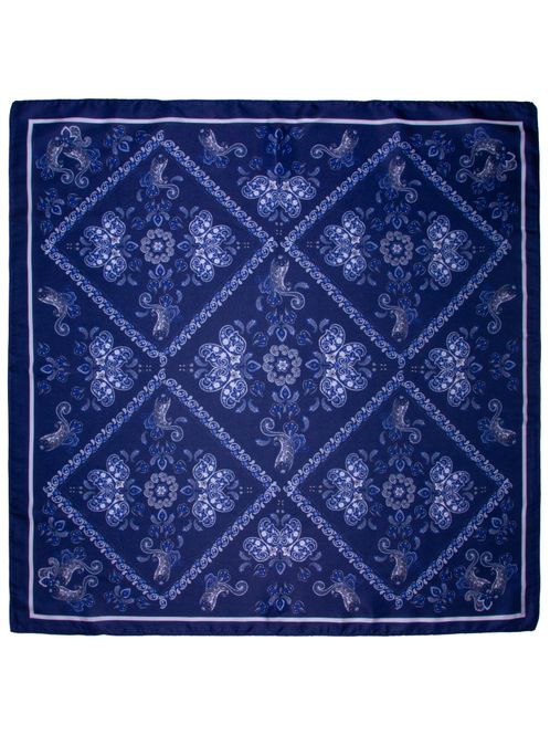 Hovedbilde Skjerf multi paisley blå